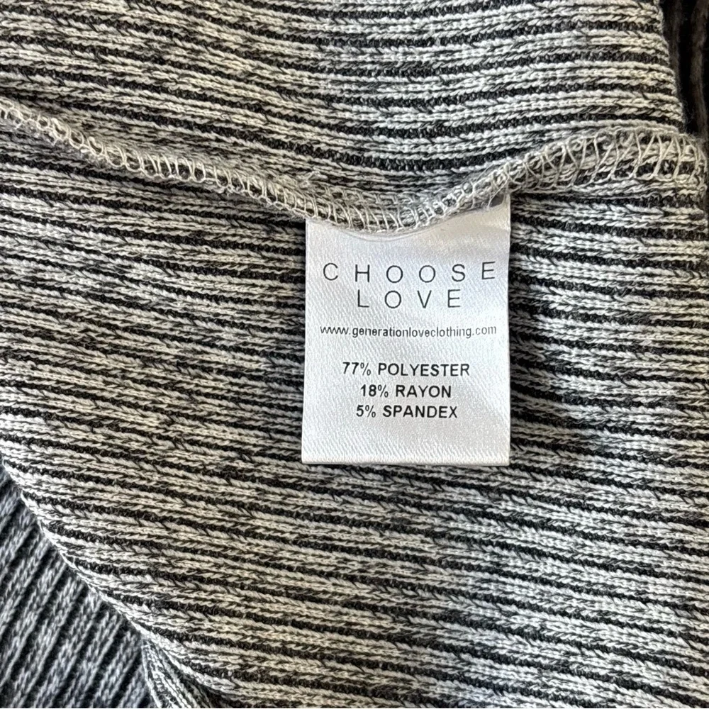 Generation Love Charcoal Ribbed Knit Turtleneck Sweater Longsleeve Layering Top - Picture 8 of 9